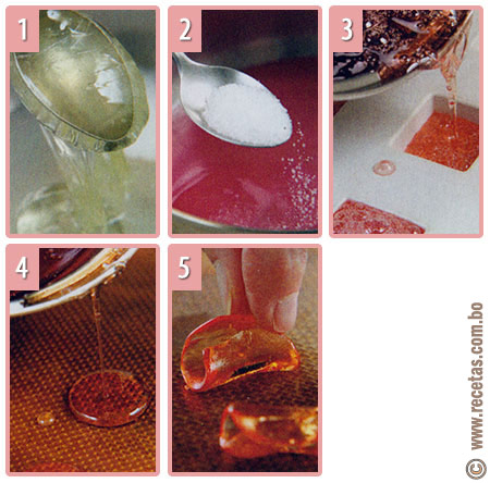 Caramelos ácidos preparación, receta - recetas.com.bo