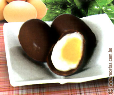 Huevo dulce de chocolate, receta - recetas.com.bo