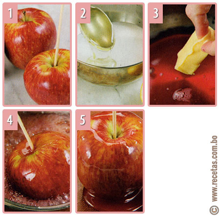 Manzanas golosas preparación, receta - recetas.com.bo