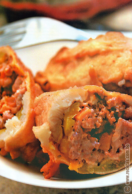 Locoto relleno frito - Recetas bolivianas