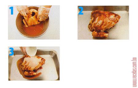 Pollo al horno acaramelado, preparación - Recetas.com.bo