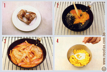 Causa de conejo escabechado, preparación