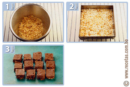Galletas de cereal y chocolate, preparación