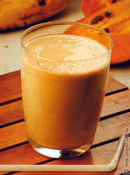 Batido de papaya