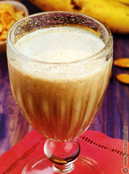 Batido de plátano y frutos secos