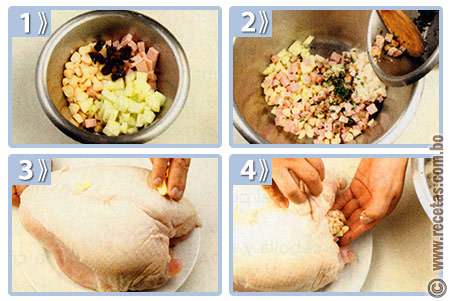 Pavo a la italiana, preparación