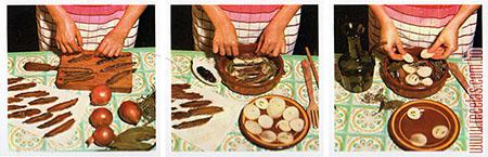 Anchoas en aceite, preparación