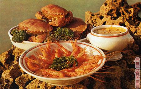 Cangrejos con salsa pescador