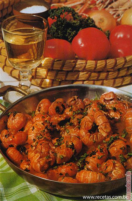 Cigalas con salsa