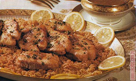 Pescado con arroz