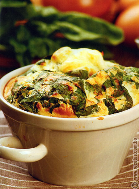 Souffle de verduras y ricotta