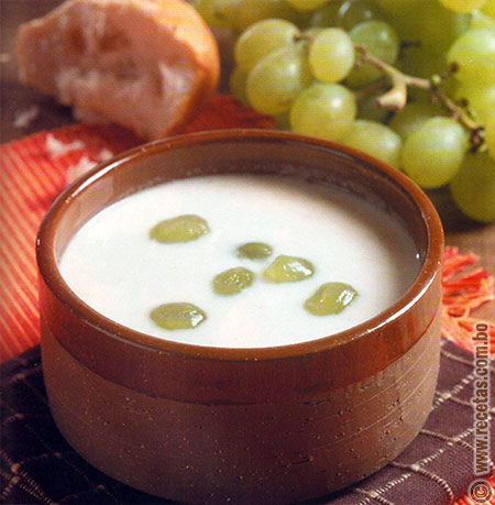 Ajo blanco, Receta - Recetas.com.bo