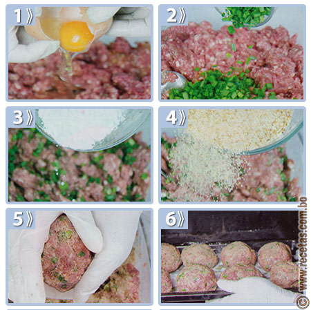 Albóndigas de carne al horno preparación, receta - recetas.com.bo