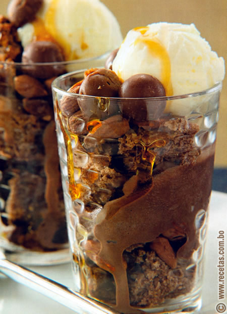 Copa brownie, Receta de Helados - Recetas.com.bo