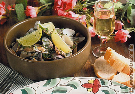 Coquinas carigüela, Receta - Recetas.com.bo