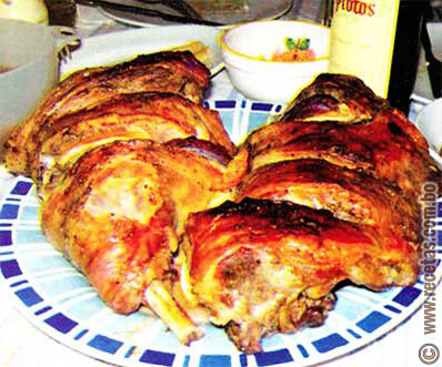Cordero asado al horno, receta - recetas.com.bo