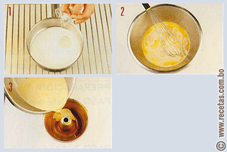 Crema volteada preparación, receta - recetas.com.bo