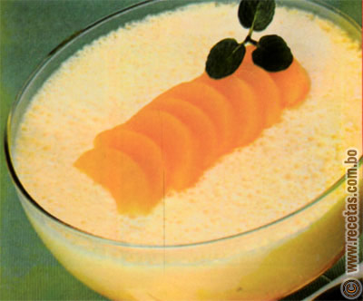 Gelatina cremosa de durazno, receta - recetas.com.bo