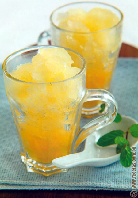 Granita de naranja, Receta de Helados - Recetas.com.bo