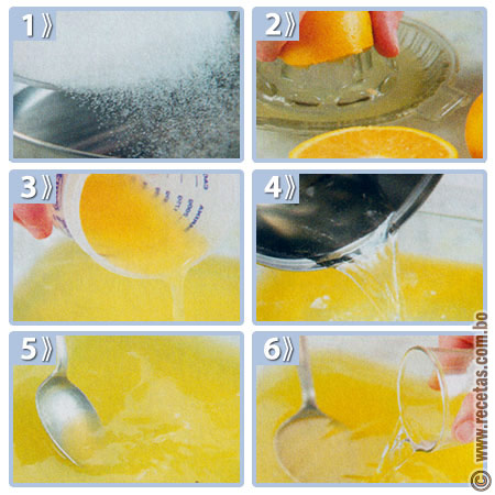 Granita de naranja - preparación, Receta de Helados - Recetas.com.bo