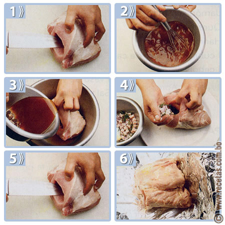 Lomo de cerdo navideño preparación, receta - recetas.com.bo