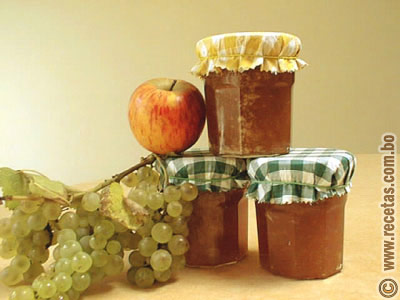 Mermelada de uva y manzana, receta - recetas.com.bo