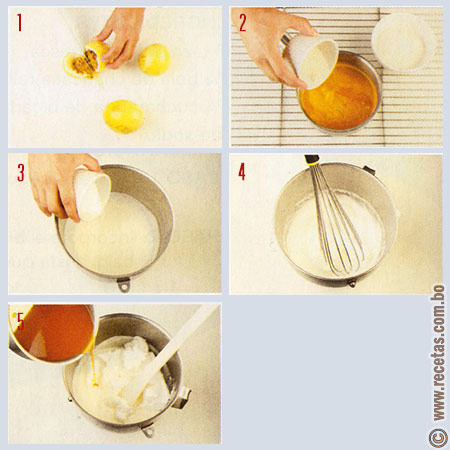 Mousse de maracuyá preparación, receta - recetas.com.bo