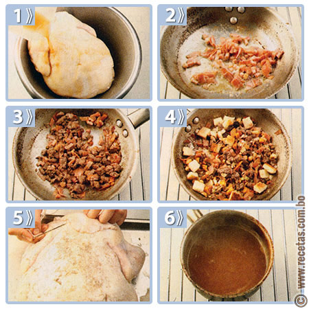Pavo relleno de frutos secos preparación, receta - recetas.com.bo