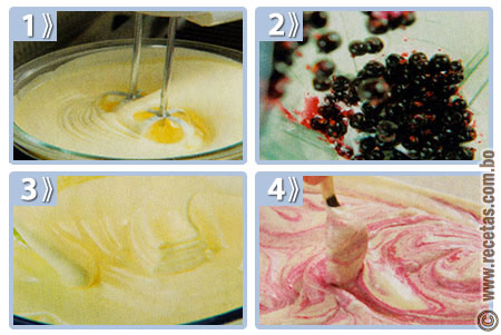 Semifreddo de arándanos - preparación, Recetas de helados - Recetas.com.bo