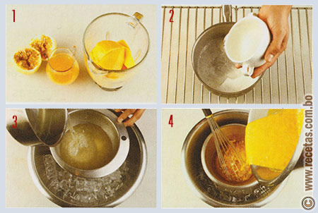 Sorbete de mango y maracuyá - preparación, Receta - Recetas.com.bo