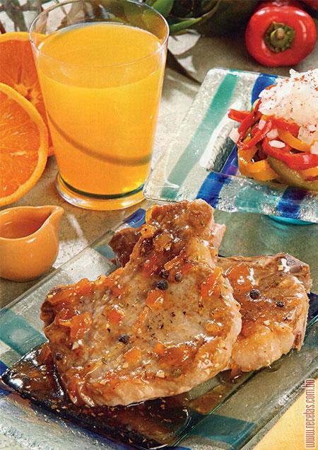 Cerdo a la naranja, Receta - Recetas.com.bo