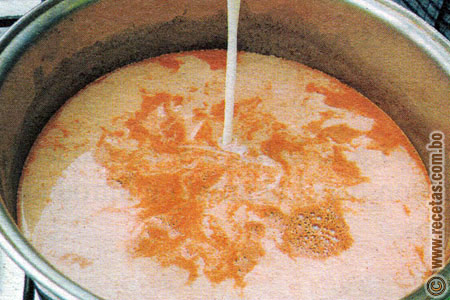 Remover la mezcla - Chocolate con leche
