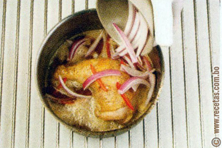 Preparación - Pollo a la cerveza  - Loncheras para el trabajo - Cocina saludable - Recetas Bolivia - www.recetas.com.bo
