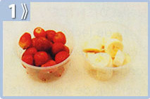 Batido de frutas, preparar las frutas