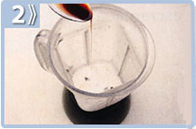 Batido de leche hiperproteico, mezclar