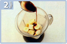 Batido de plátano, incorporar