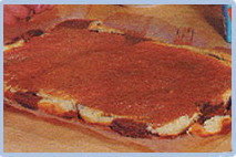 Brazo gitano, desmoldar y colocar sobre un paño de tela