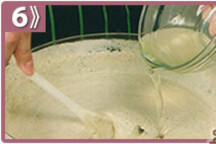 Cheesecake de berenjena, hidratar la gelatina