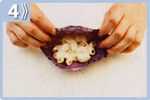 Col braseada con macarrones, rellenar las hojas de col