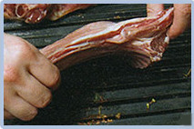 Costillar de cordero, llevar a la parrilla