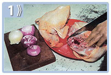 Escabeche de pollo - despresar el pollo