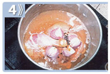 Escabeche de pollo - cocinar a fuego moderado