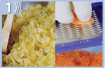 Fideos tuco al horno, granear el fideo