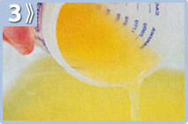 Granita de naranja, , verter el jugo de naranja