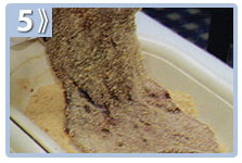 Milanesa de hígado - rebozar el hígado