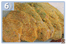 Embadurnar estos filetes - Milanesa de pollo