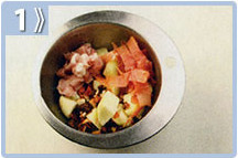 Pavita asada con relleno, preparar el relleno el día anterior