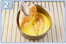 Pollo a la mostaza, reducir la crema de leche con la mostaza