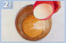 Queque de especias, adicionar la infusión de leche