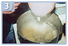 Sopa de maní - Añadir el maní molido y mezclar